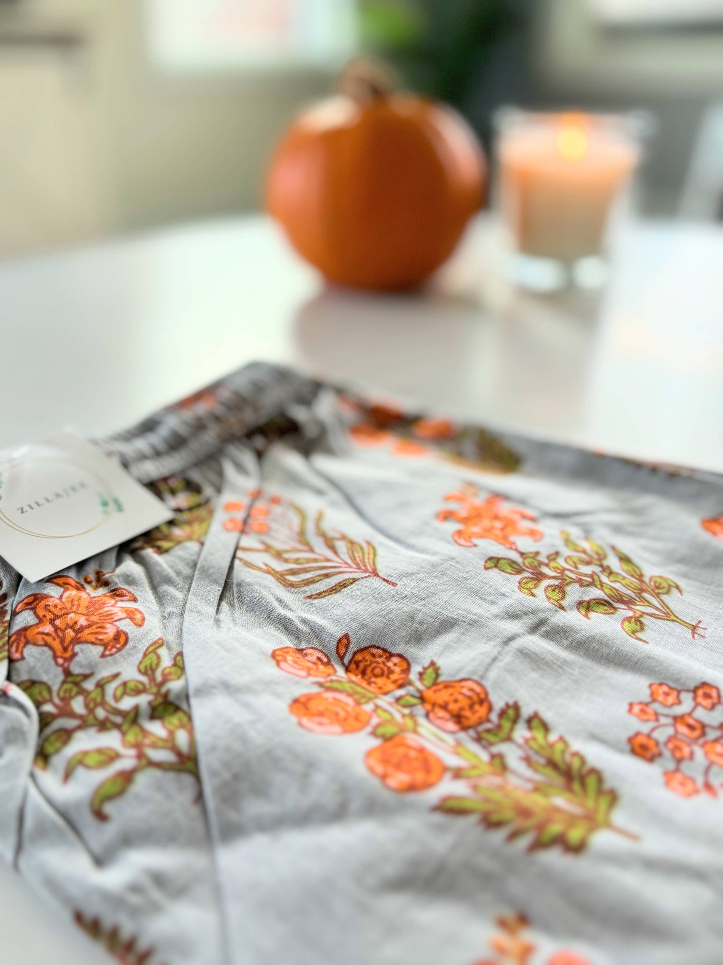 Comfy and breathable 100% cotton floral lounge and sleep pants with an adjustable waistband, deep side pockets, and a beautiful floral print.