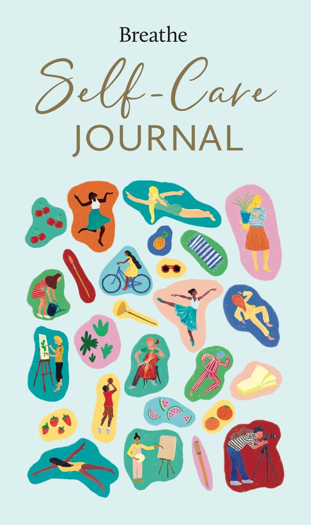 Self-care journal with guided prompts and journal entries designed to help readers slow down, practice mindfulness, and prioritize daily self-care.