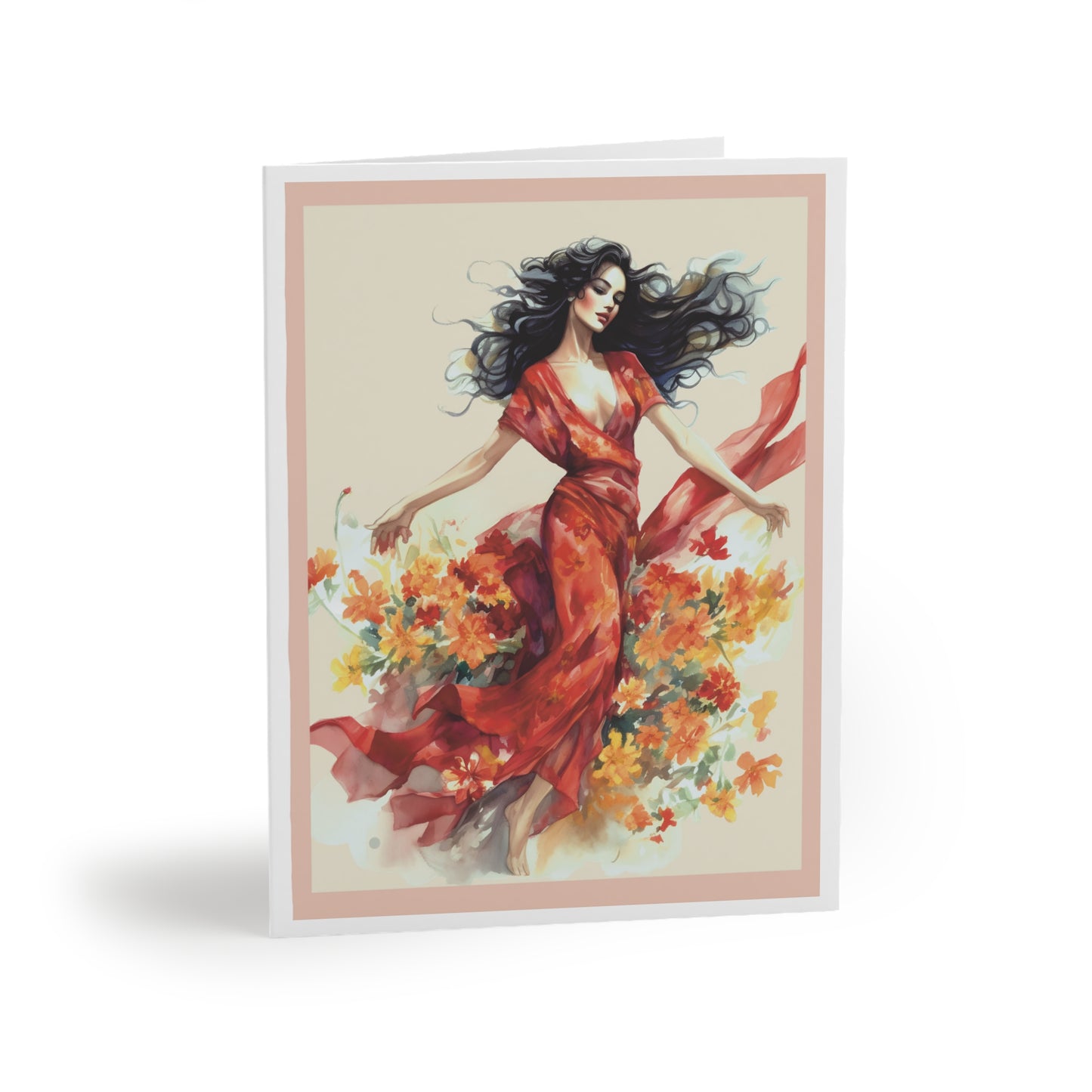 Greeting Card - Valeria Rose Collection -Dancing Woman Card
