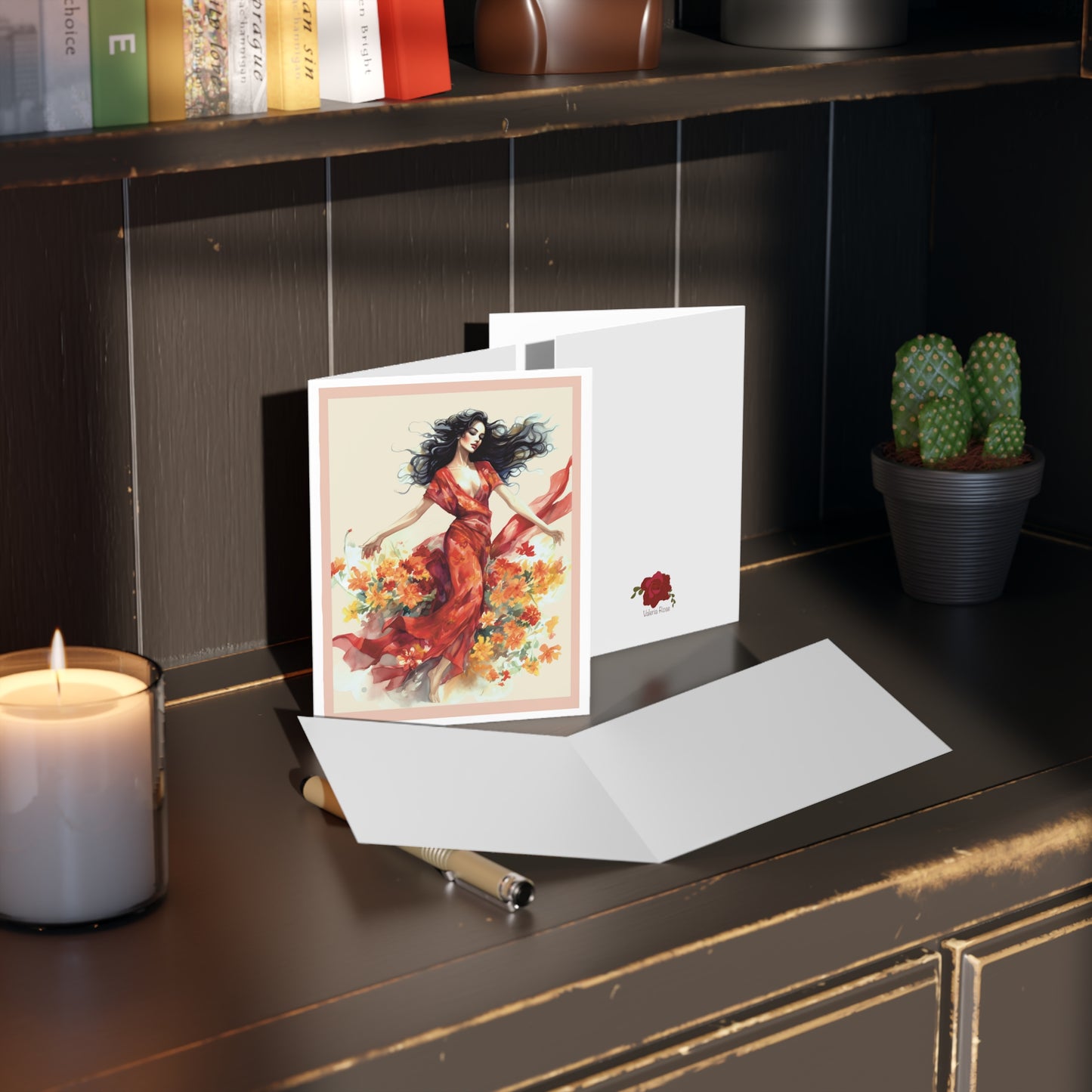 Greeting Card - Valeria Rose Collection -Dancing Woman Card