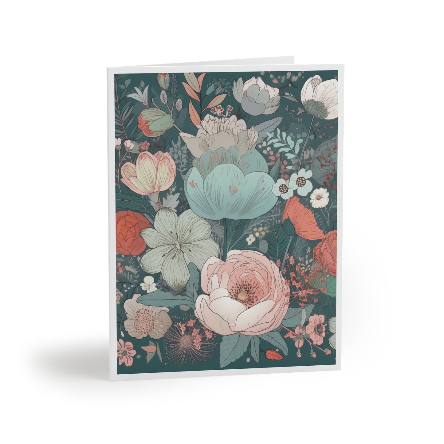 Greeting Card - Peony/multi floral