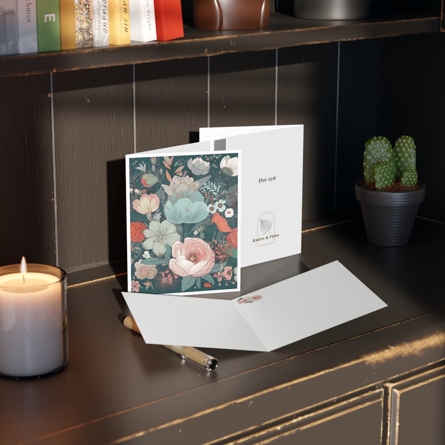 Greeting Card - Peony/multi floral