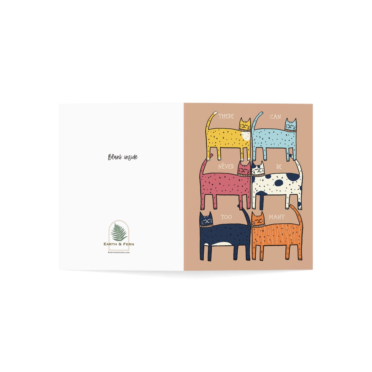 Greeting Card - Stack of Cats