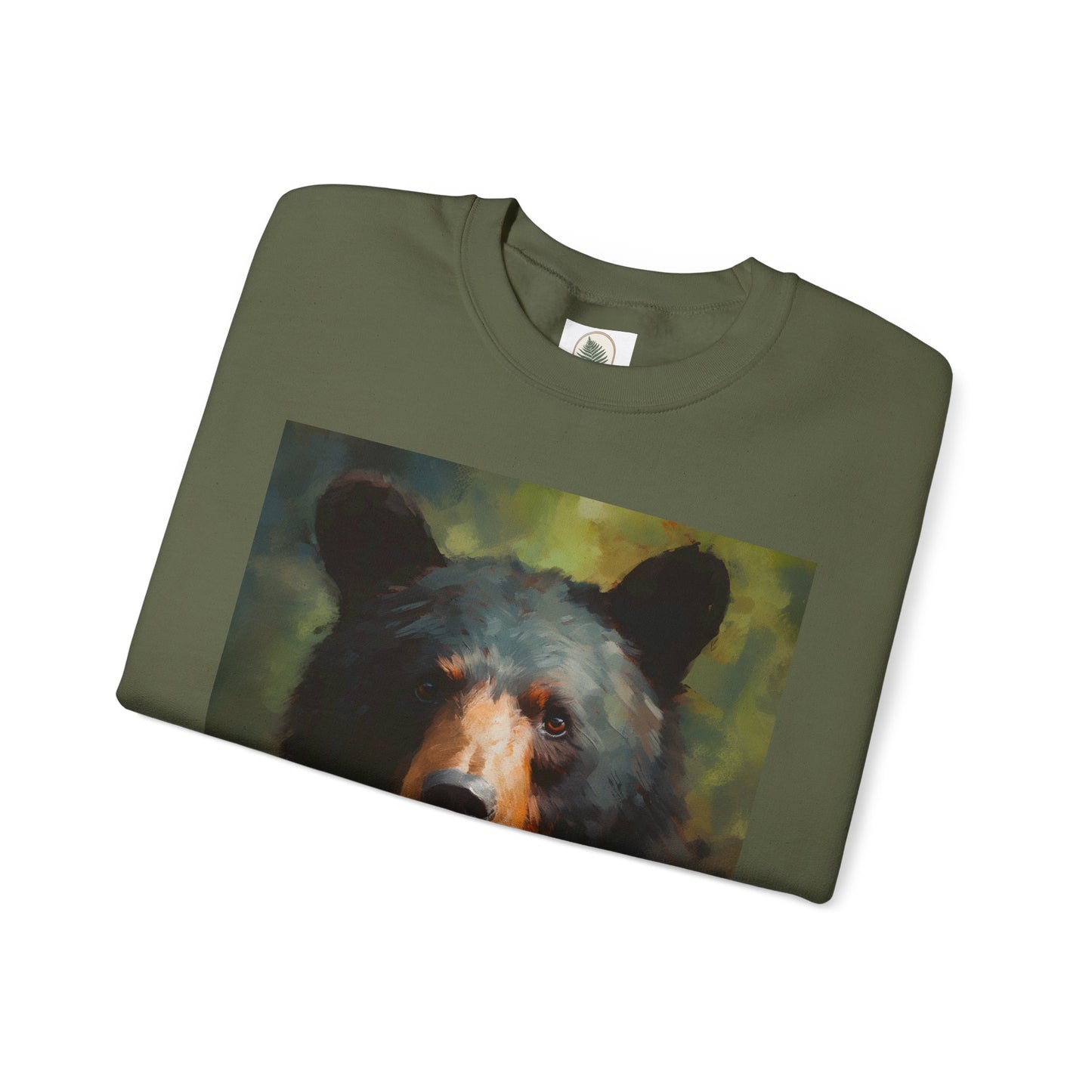 Sweatshirt - Black Bear in the forest - Unisex