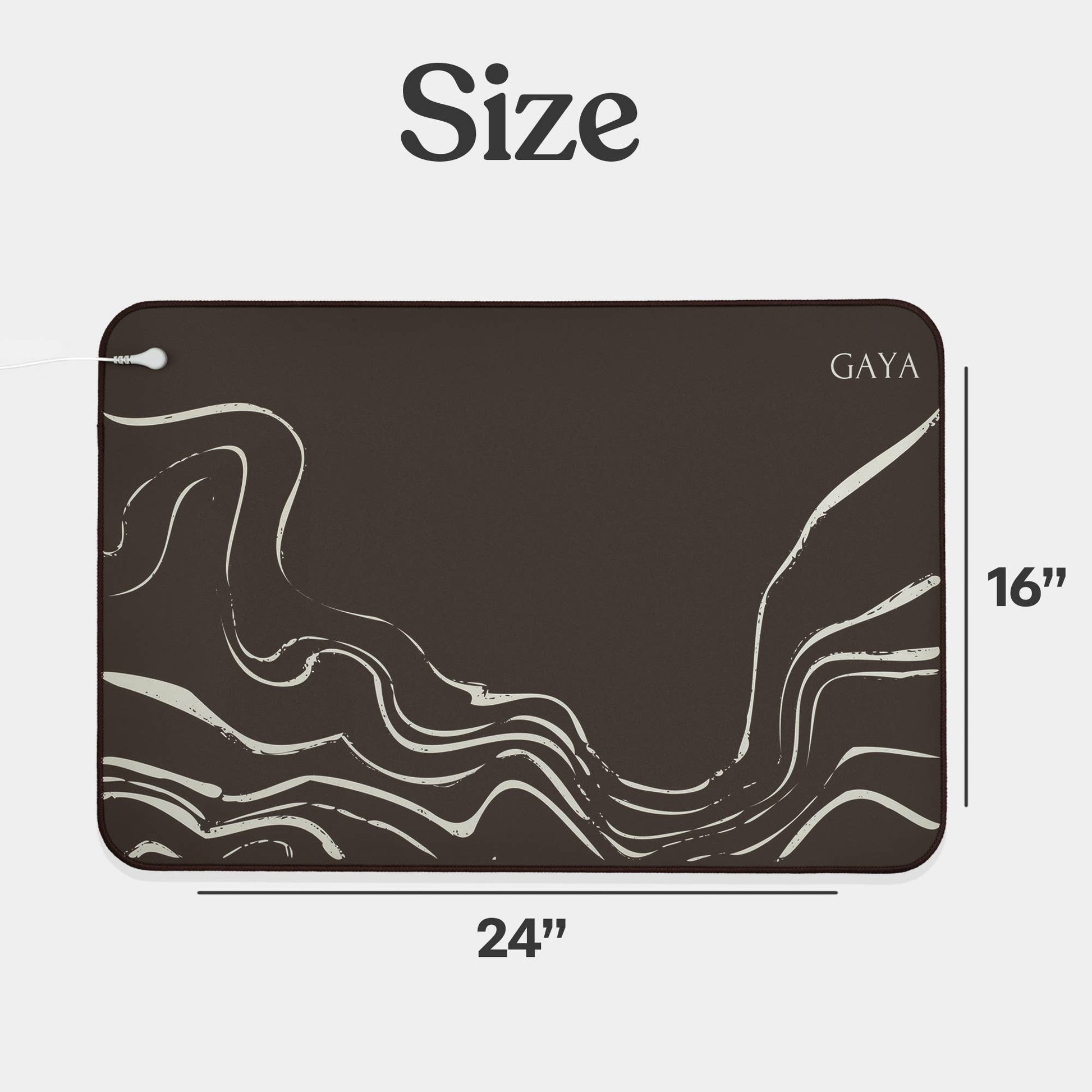 Size chart - 24inches by 16inches
