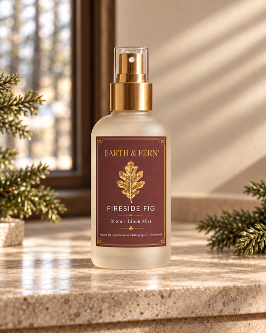 Fireside Fig Room + Linen Mist | EARTH & FERN®
