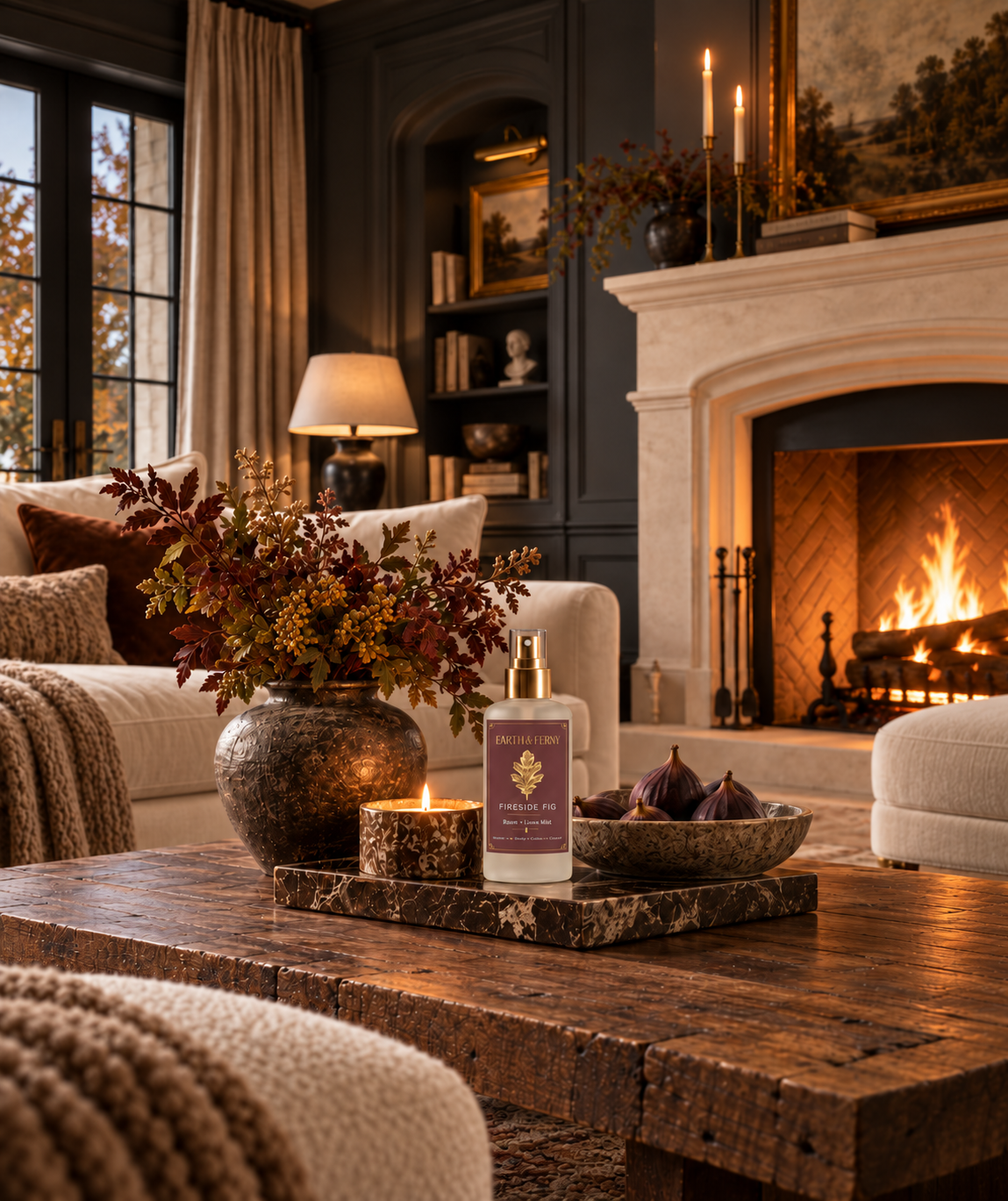Fireside Fig Room + Linen Mist | EARTH & FERN®