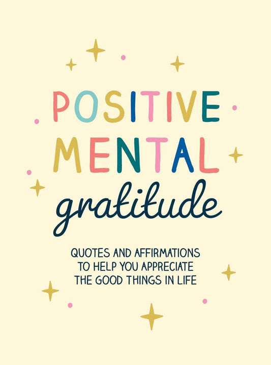 Book cover with 'Positive Mental Gratitude' text on a light yellow background