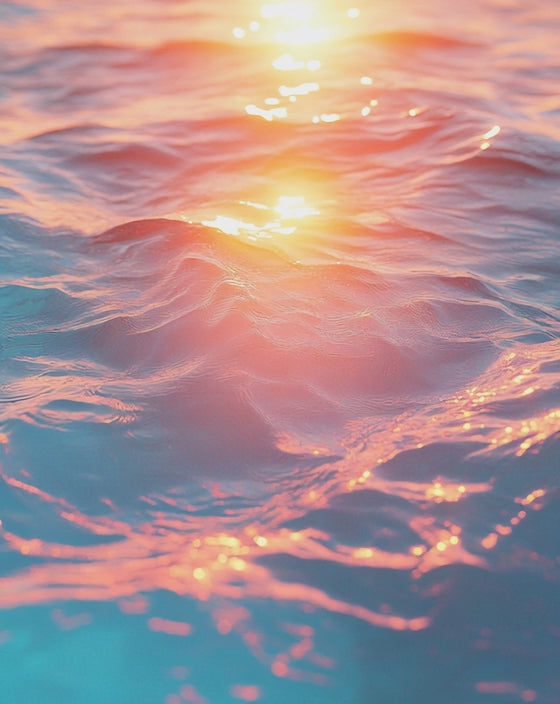 Ocean waves video with sunlight dappling off the water.